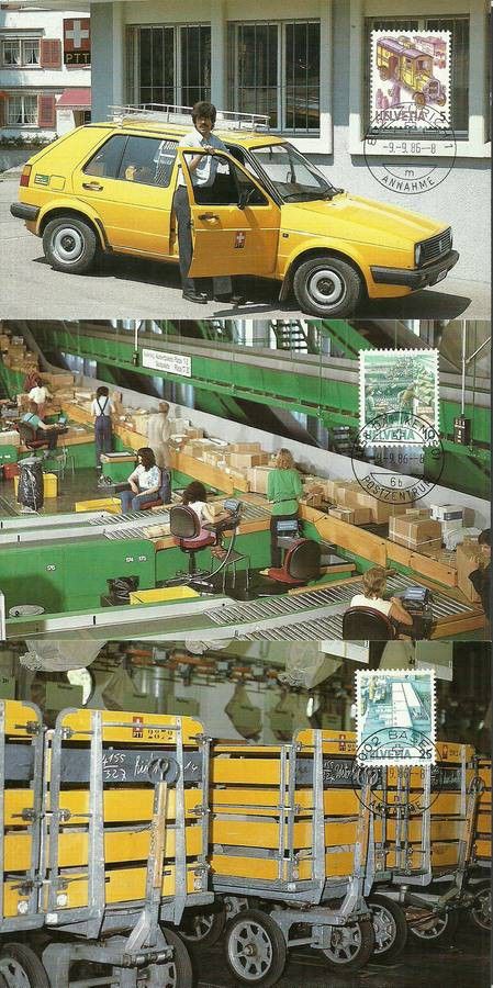 Znaczek Szwajcaria 1986 Mi 1321-1326yb Karta Max