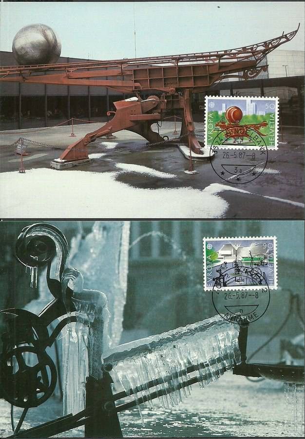 Znaczek Szwajcaria 1987 Mi 1349-1350 Karta Max