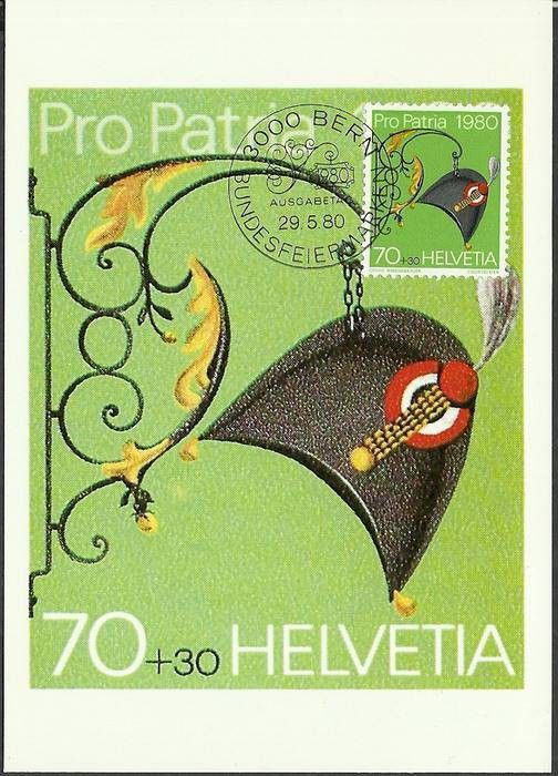 Znaczek Szwajcaria 1980 Mi 1178 Karta Max