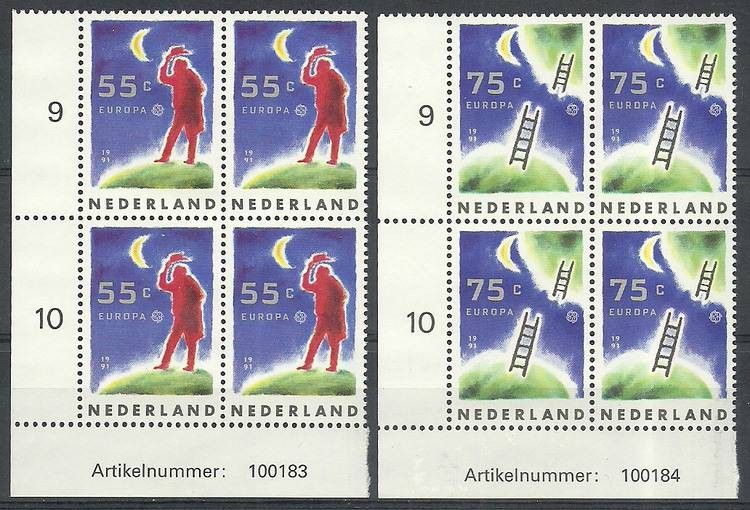 Znaczek Holandia 1991 Mi 1409-1410 Czyste **