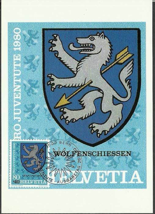 Znaczek Szwajcaria 1980 Mi 1190 Karta Max