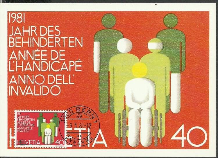 Znaczek Szwajcaria 1981 Mi 1192 Karta Max