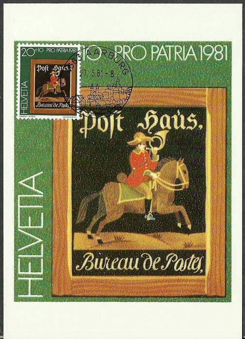 Znaczek Szwajcaria 1981 Mi 1199 Karta Max