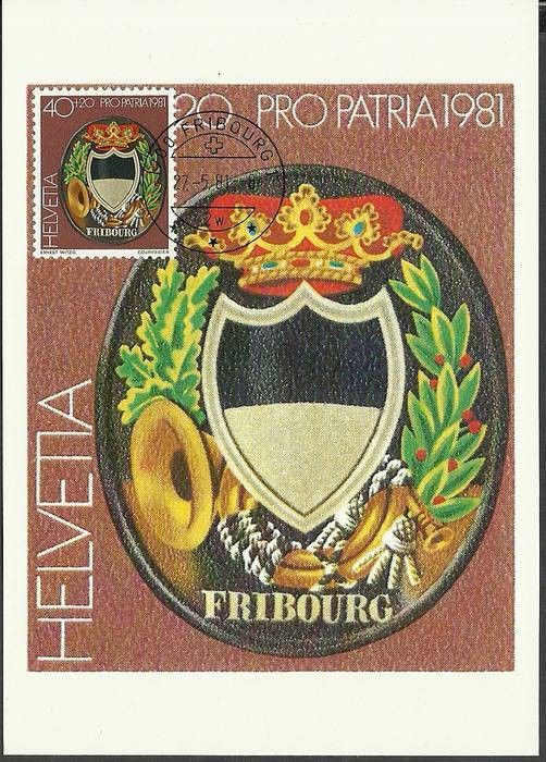 Znaczek Szwajcaria 1981 Mi 1200 Karta Max