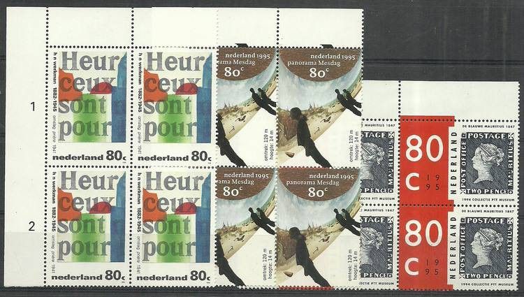 Znaczek Holandia 1995 Mi 1532-1534 Czyste **