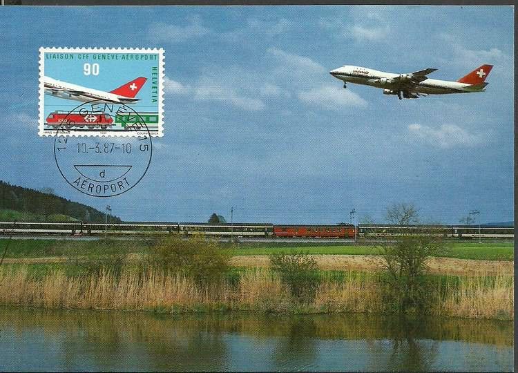 Znaczek Szwajcaria 1987 Mi 1338 Karta Max