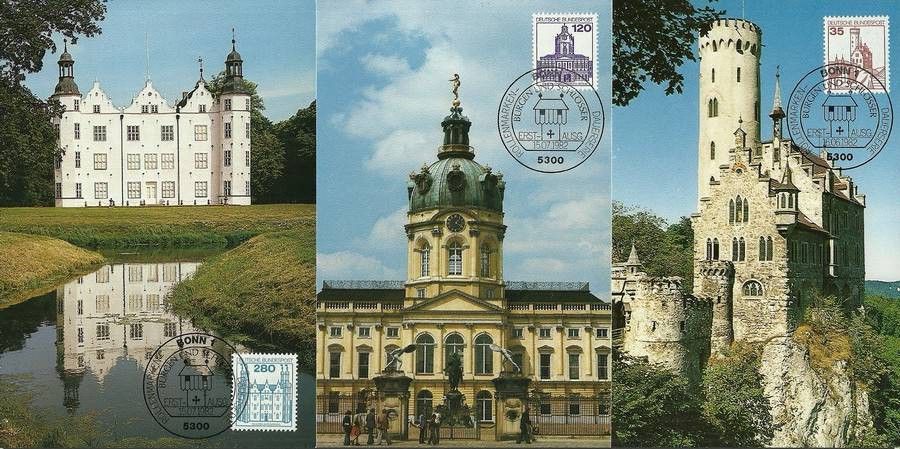 Znaczek Niemcy 1982 Mi 1139-1143AI Karta Max
