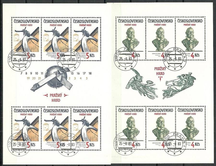 Znaczek Czechosłowacja 1983 Mi ark 2721-2722 Stemplowane