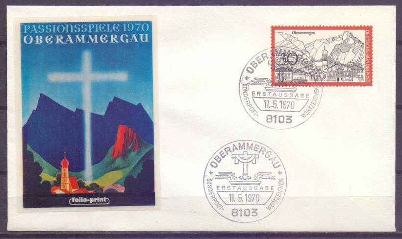 Znaczek Niemcy 1970 Mi 622 FDC