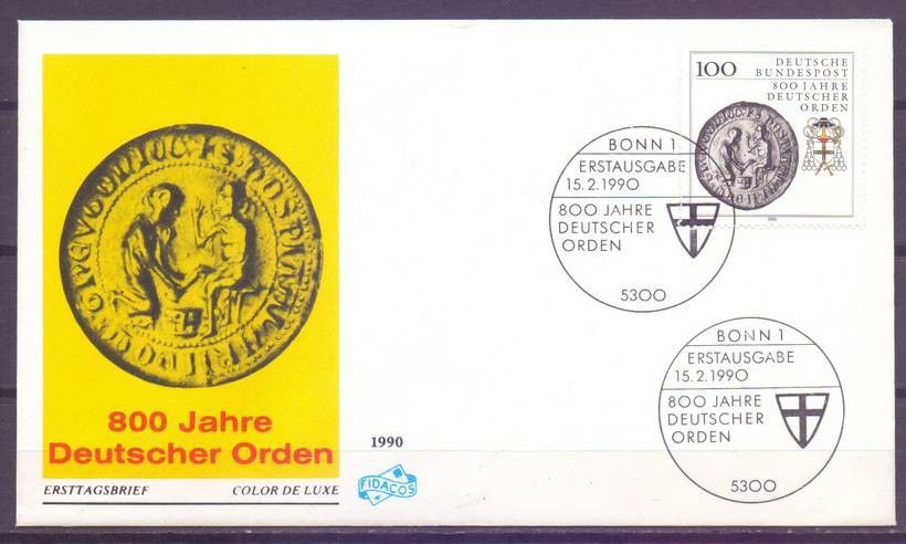 Znaczek Niemcy 1990 Mi 1451 FDC