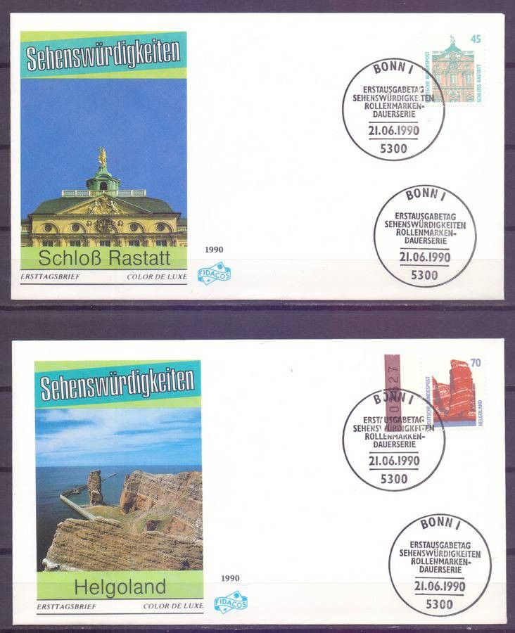 Znaczek Niemcy 1990 Mi 1468-1469 FDC