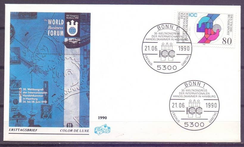 Znaczek Niemcy 1990 Mi 1471 FDC