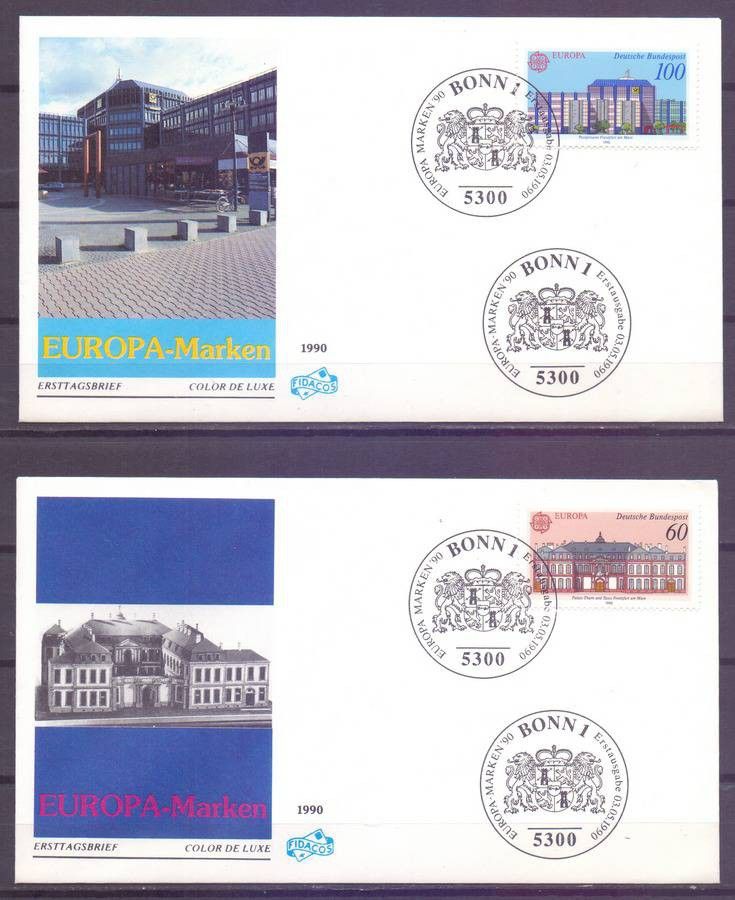Znaczek Niemcy 1990 Mi 1461-1462 FDC