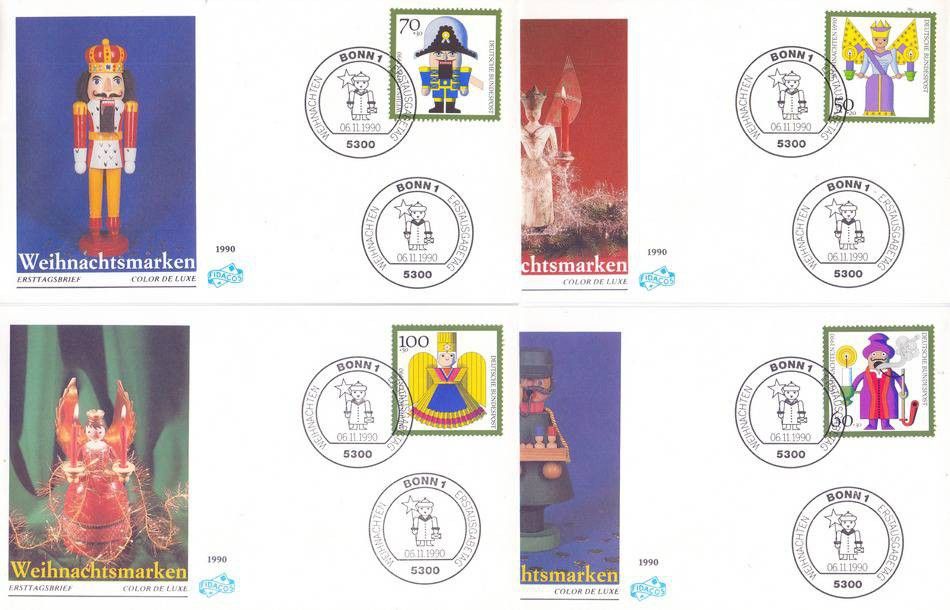 Znaczek Niemcy 1990 Mi 1484-1487 FDC