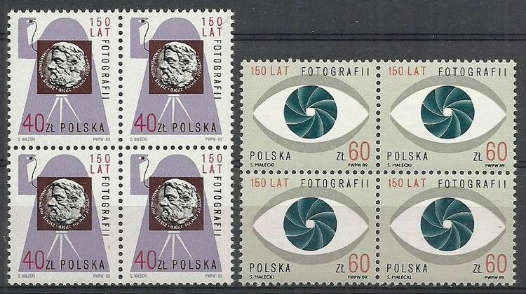 Znaczek Polska 1989 Mi 3232-3233 Fi 3084-3085 Czyste **