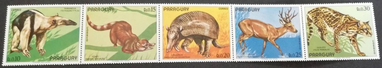 Znaczek Paragwaj 1972 Mi 2385-2389 Czyste **