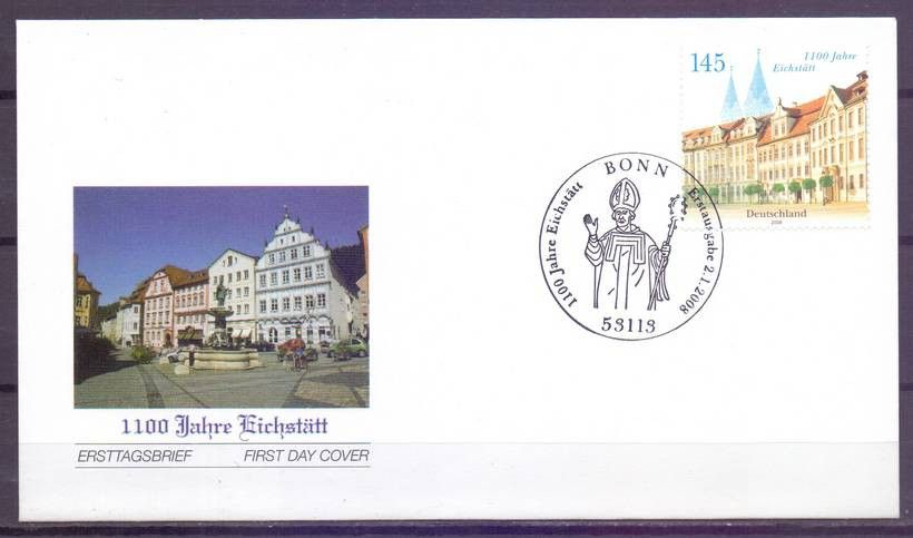 Znaczek Niemcy 2008 Mi 2638 FDC