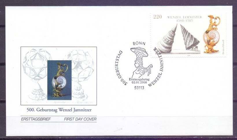 Znaczek Niemcy 2008 Mi 2639 FDC
