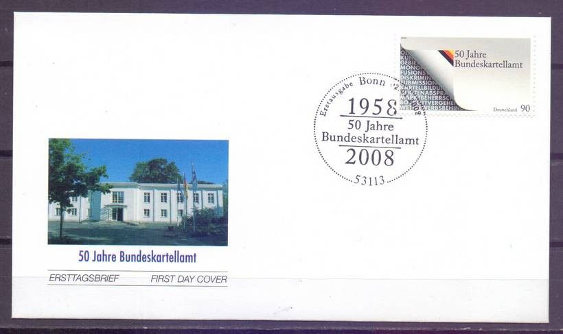 Znaczek Niemcy 2008 Mi 2641 FDC