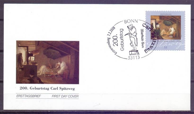 Znaczek Niemcy 2008 Mi 2647 FDC