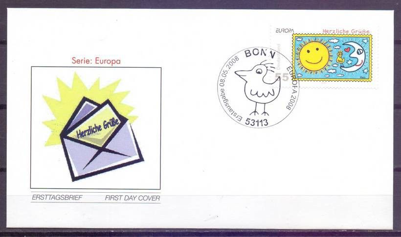 Znaczek Niemcy 2008 Mi 2662 FDC