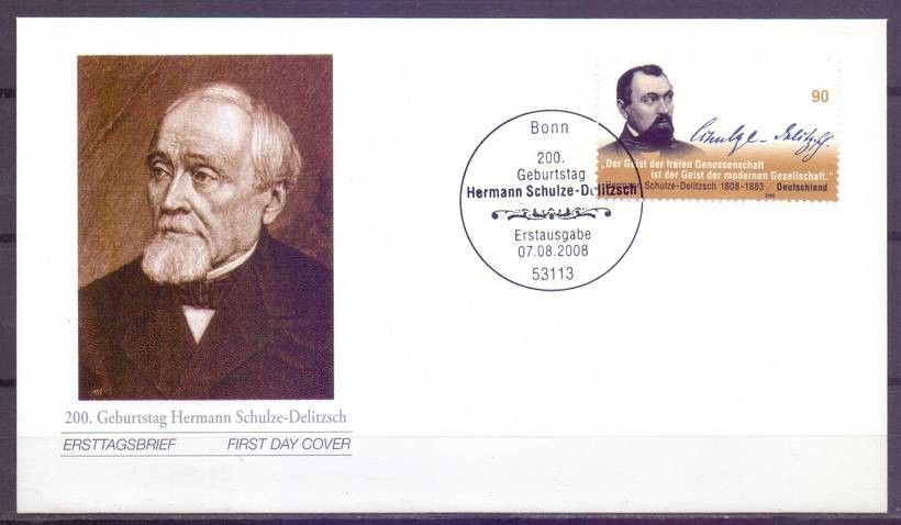 Znaczek Niemcy 2008 Mi 2684 FDC