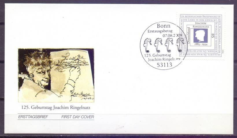 Znaczek Niemcy 2008 Mi 2685 FDC