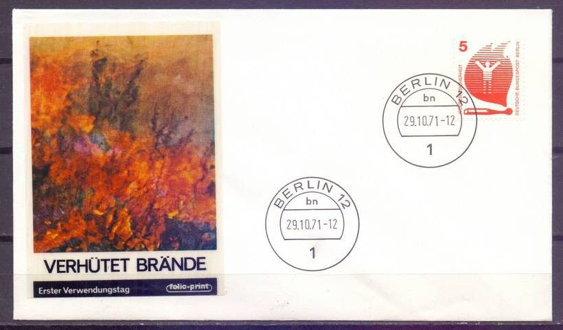 Znaczek Niemcy 1971 Mi 694A FDC