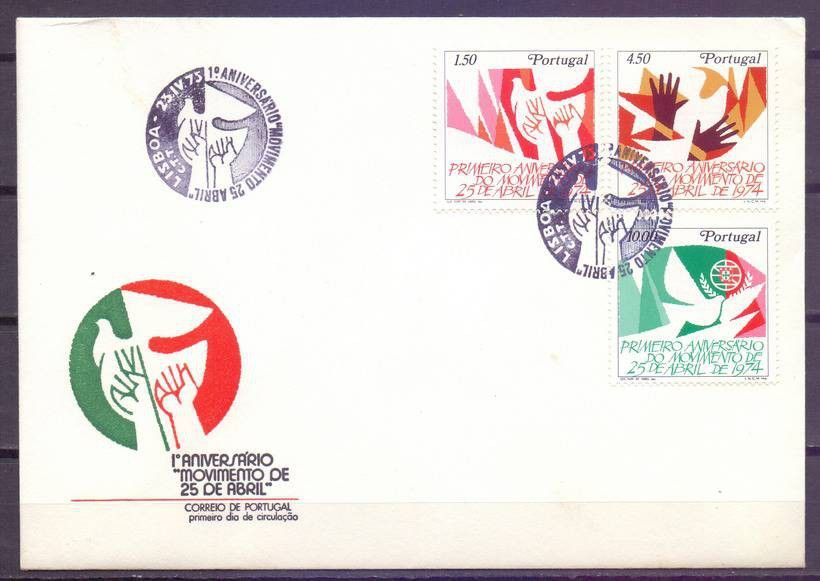 Znaczek Portugalia 1975 Mi 1275-1277 FDC