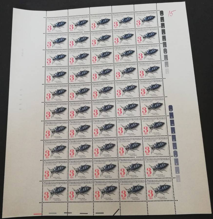 Znaczek Czechosłowacja 1992 Mi ark 3124 Czyste **