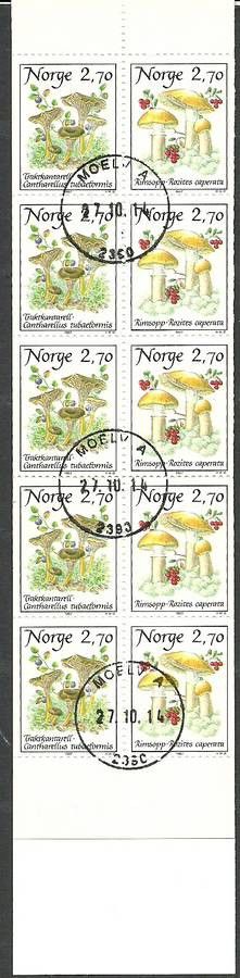 Znaczek Norwegia 1987 Mi mh 10 Stemplowane