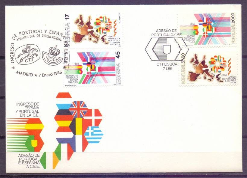 Znaczek Portugalia 1986 Mi 1677-1678+2710-2712 FDC