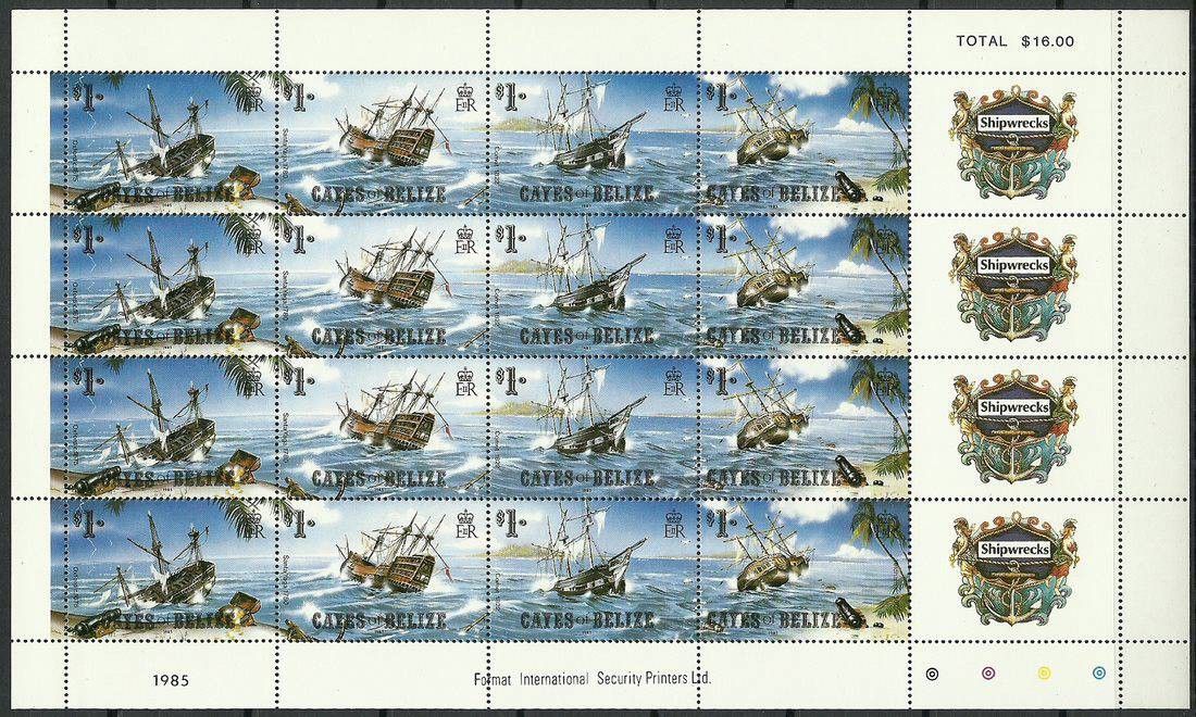 Znaczek Belize 1985 Mi ark 26-29 Czyste **