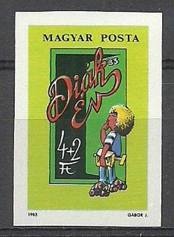 Znaczek Węgry 1983 Mi 3598B Czyste **