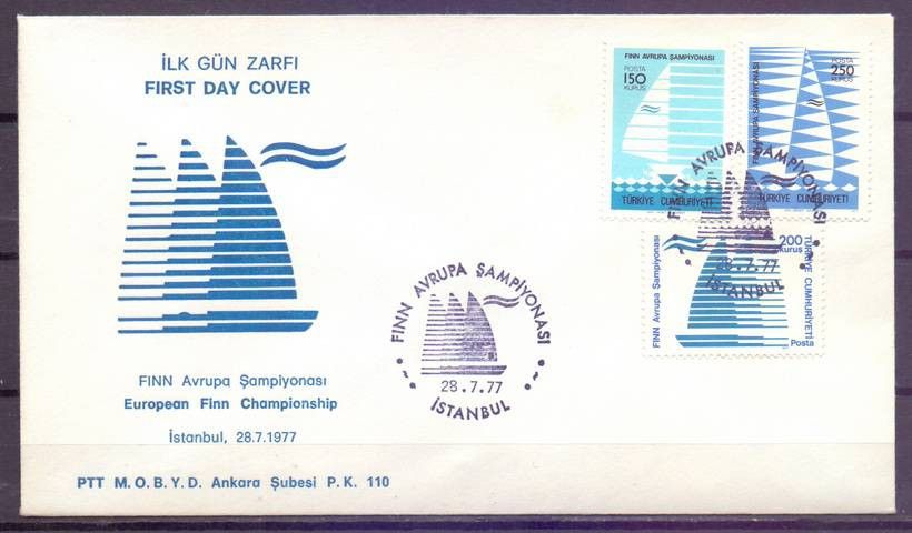 Znaczek Turcja 1977 Mi 2423-2425 FDC