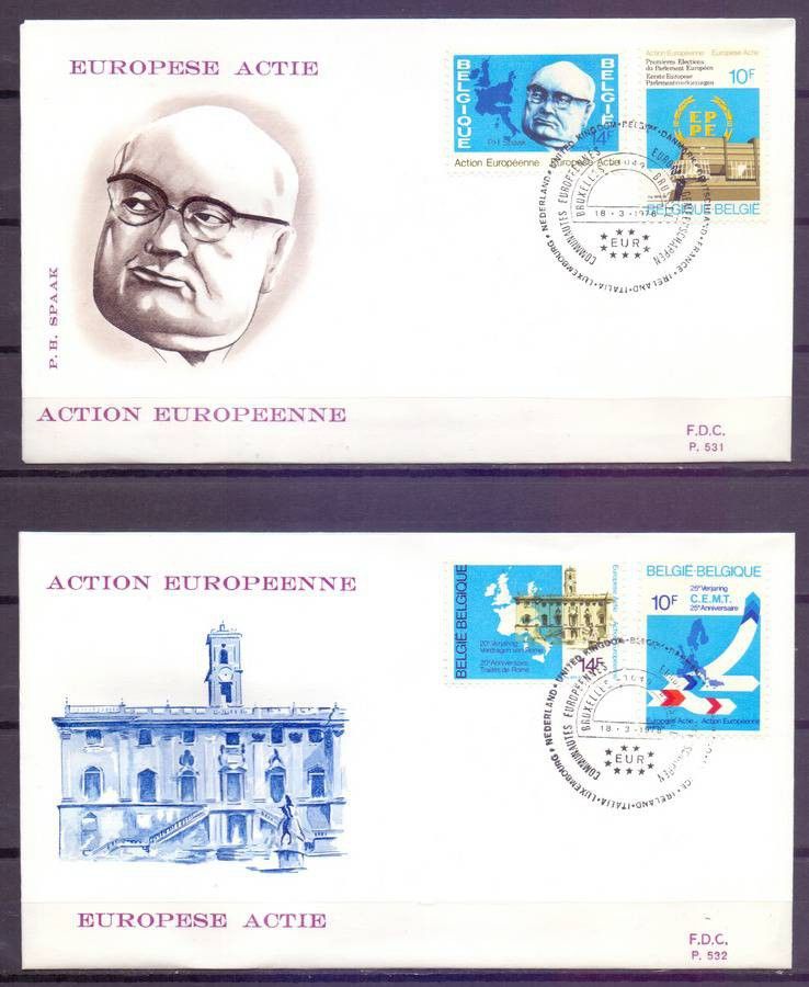 Znaczek Belgia 1978 Mi 1936-1939 FDC