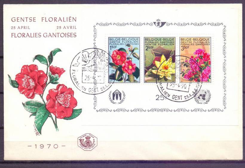 Znaczek Belgia 1970 Mi bl 41 FDC