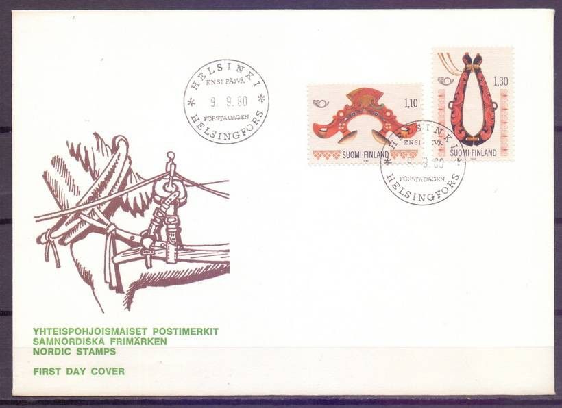 Znaczek Finlandia 1980 Mi 871-872 FDC