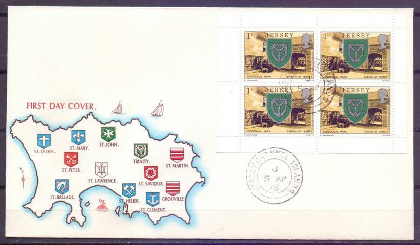 Znaczek Jersey 1976 Mi h-blatt 132 FDC