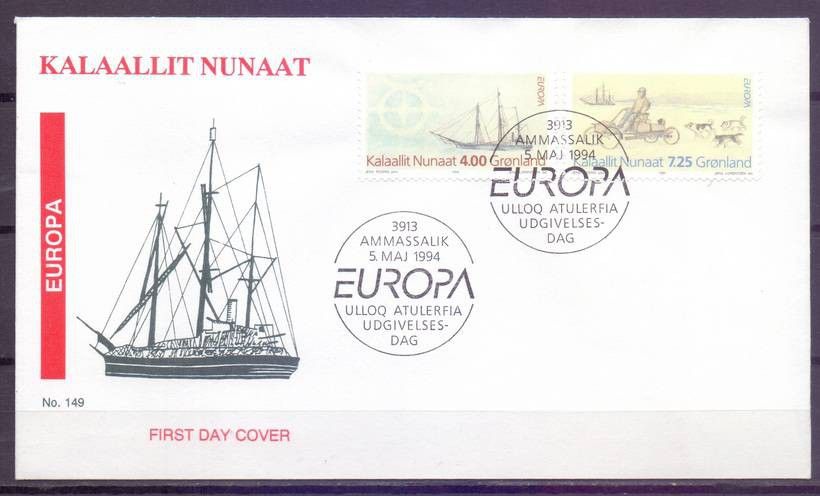 Znaczek Grenlandia 1994 Mi 247-248 FDC
