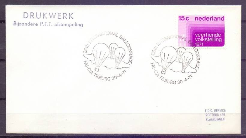 Znaczek Holandia 1971 Mi 957 FDC