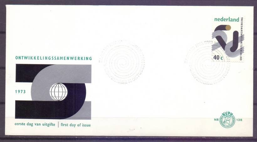 Znaczek Holandia 1973 Mi 1018 FDC