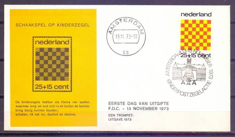 Znaczek Holandia 1973 Mi 1019 FDC