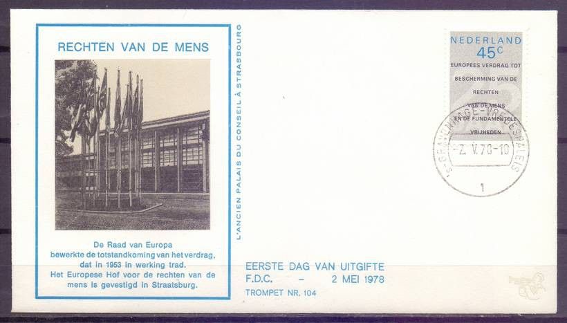Znaczek Holandia 1978 Mi 1119 FDC