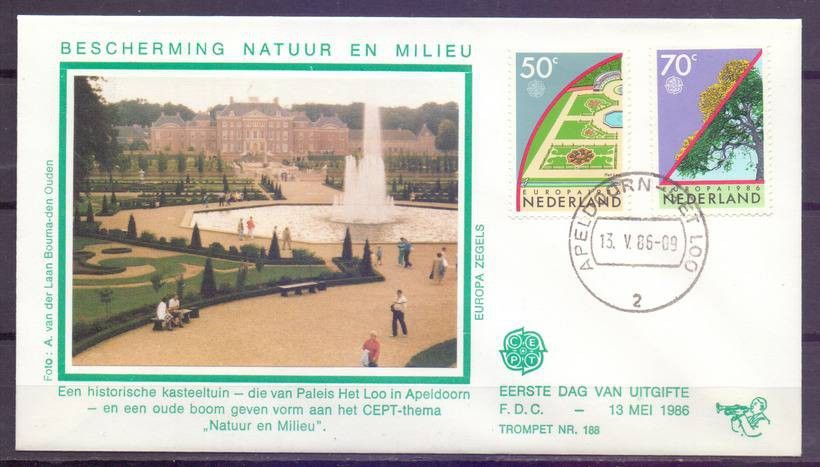 Znaczek Holandia 1987 Mi 1292-1293 FDC