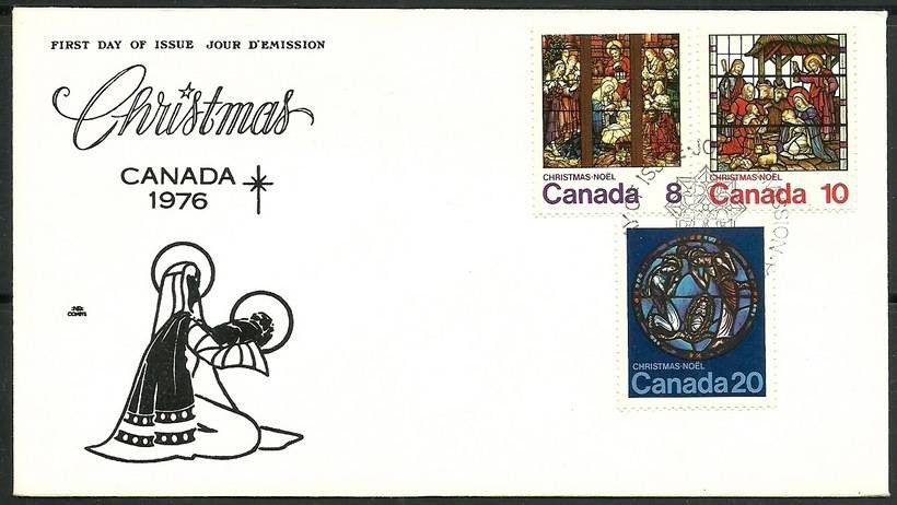 Znaczek Kanada 1976 Mi 641-643 FDC