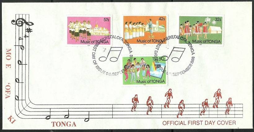 Znaczek Tonga 1988 Mi 1031-1034 FDC