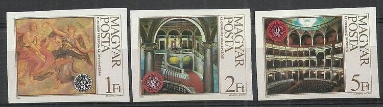 Znaczek Węgry 1984 Mi 3697-3699B Czyste **