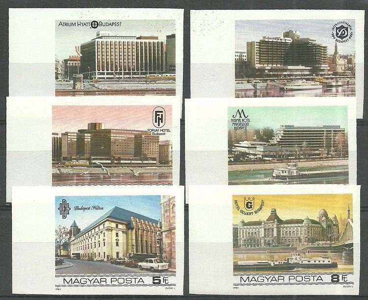 Znaczek Węgry 1984 Mi 3701-3706B Czyste **
