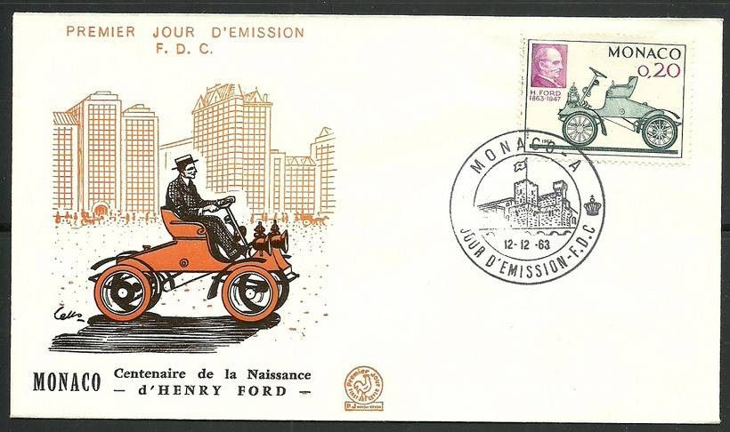 Znaczek Monako 1963 Mi 735 FDC